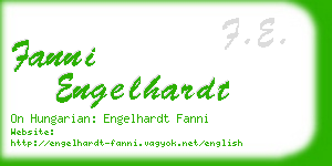 fanni engelhardt business card